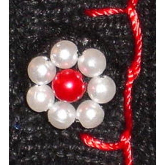 NWT Vintage Y2K Christmas Sweater Leopard Fur Sleighs Sequins/Pearls Size Large - Picture 4 of 7